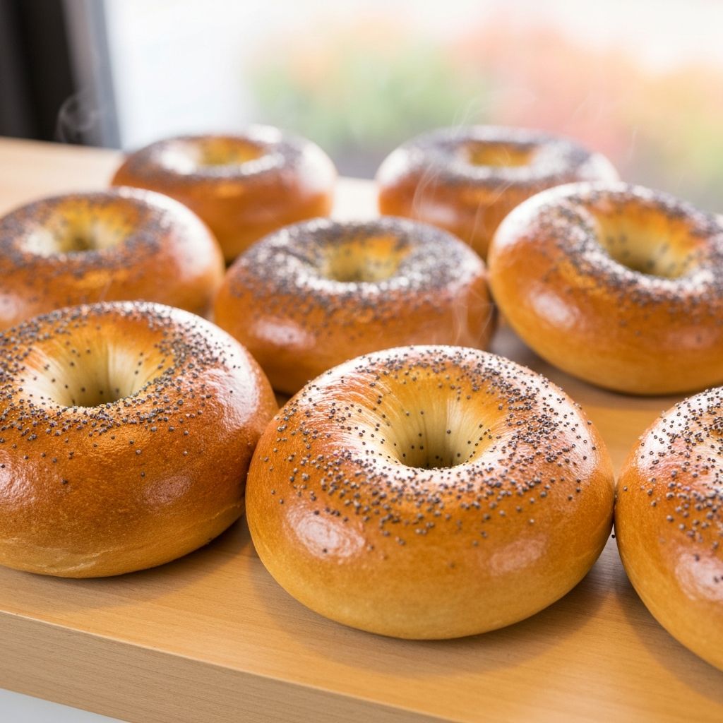 Poppy seed bagels